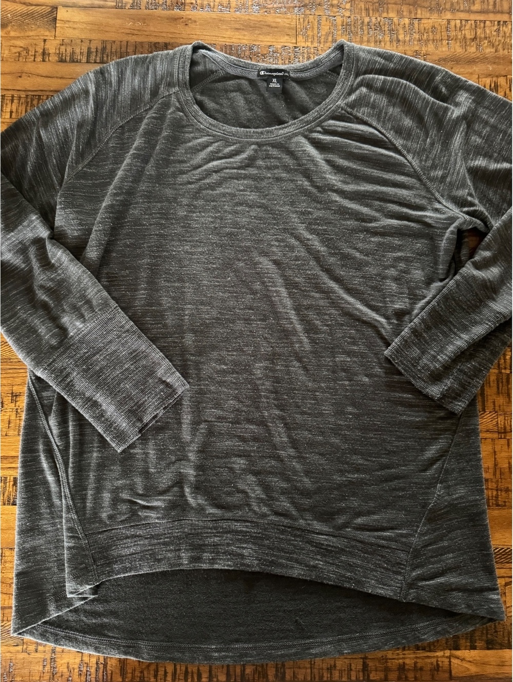 Champion Elite Women's Gray Long Sleeve Pullover Shirt XL